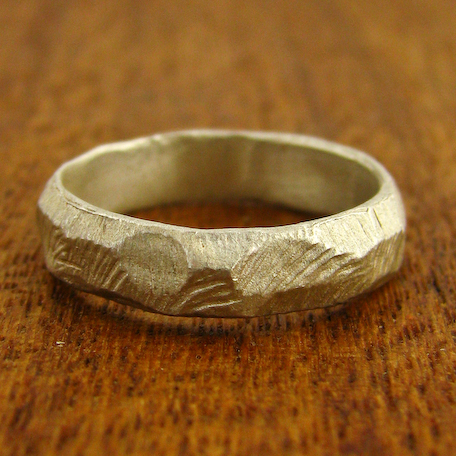 Honesty Silver Wedding Band Page Sargisson at Turtle Love Co.