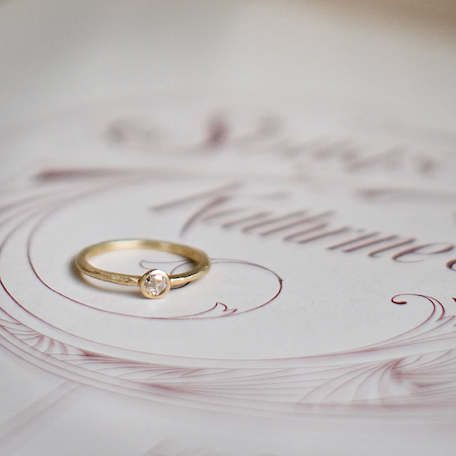 Serenity 4mm Diamond Engagement Ring Page Sargisson at Turtle Love Co.