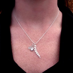 Turtle Love Co Laurel Leaf Keepsake Necklace