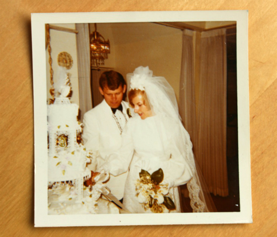Vintage 1960s wedding photo from Turtle Love Co.'s collection