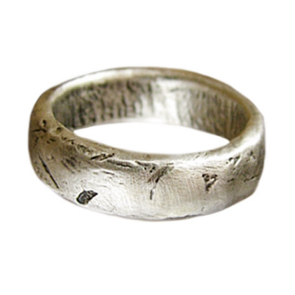 Rustic Men's Wedding Band from Turtle Love Co.