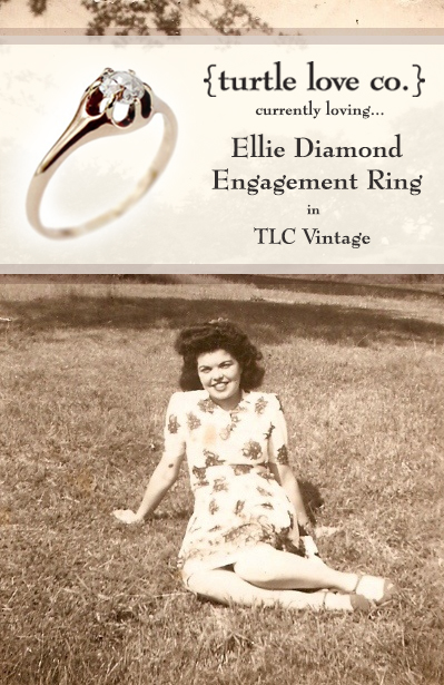 Currently Loving: Ellie Vintage Diamond Engagement Ring