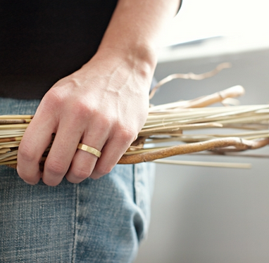 Hammered Gold Ring from Turtle Love Co.