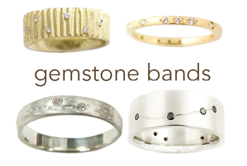 gemstone artisan wedding bands from turtle love co gemstone artisan wedding bands from turtle love co
