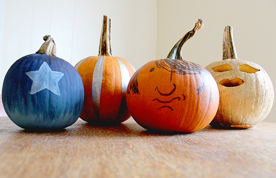 Turtle Love Co. decorated pumpkins